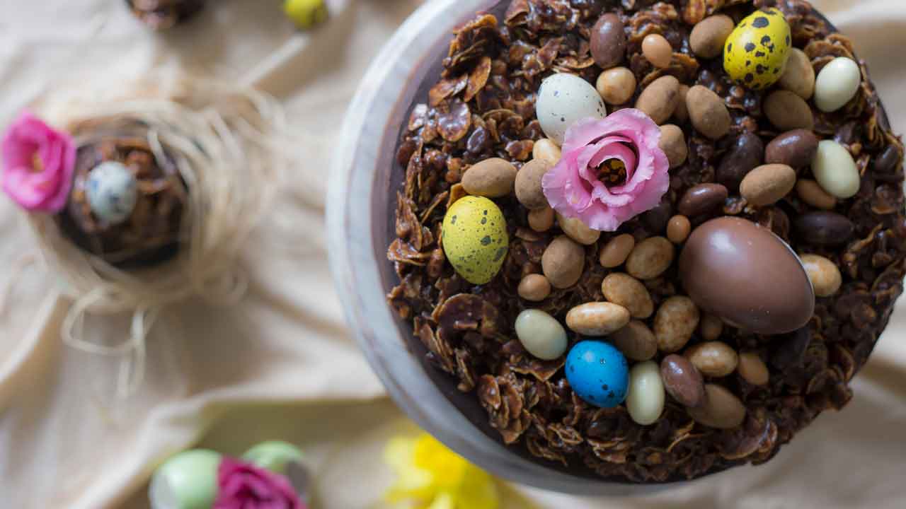 déco gâteau chocolat de pâques