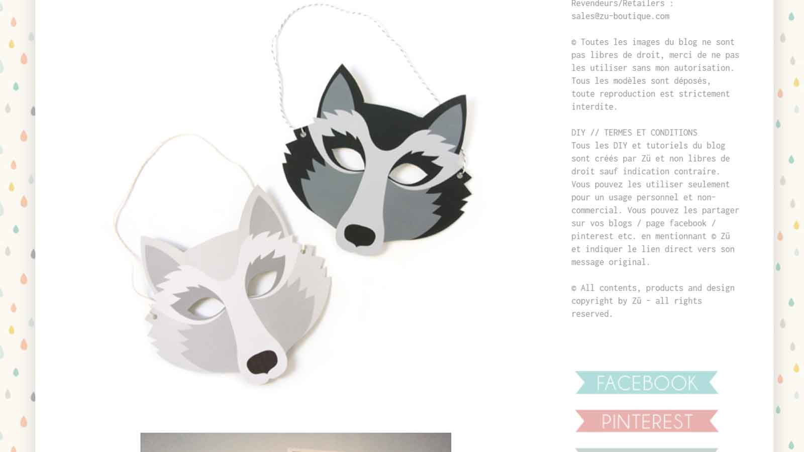 masque de loup