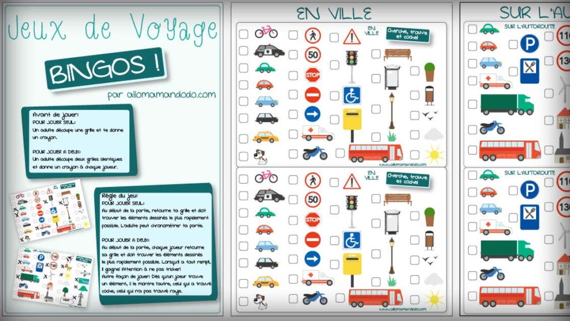 Jeux gratuits à imprimer pour occuper vos enfants sur la route des