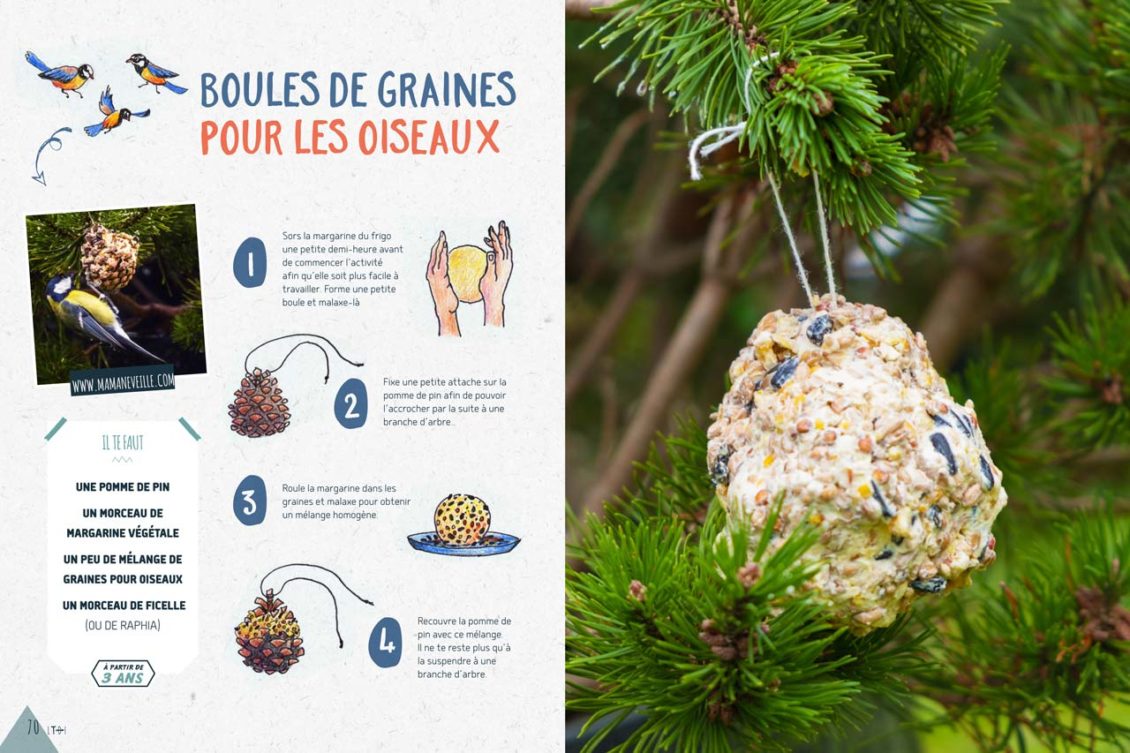 Des boules de graines pour les oiseaux du jardin à faire avec les enfants –  Mieux vivre autrement