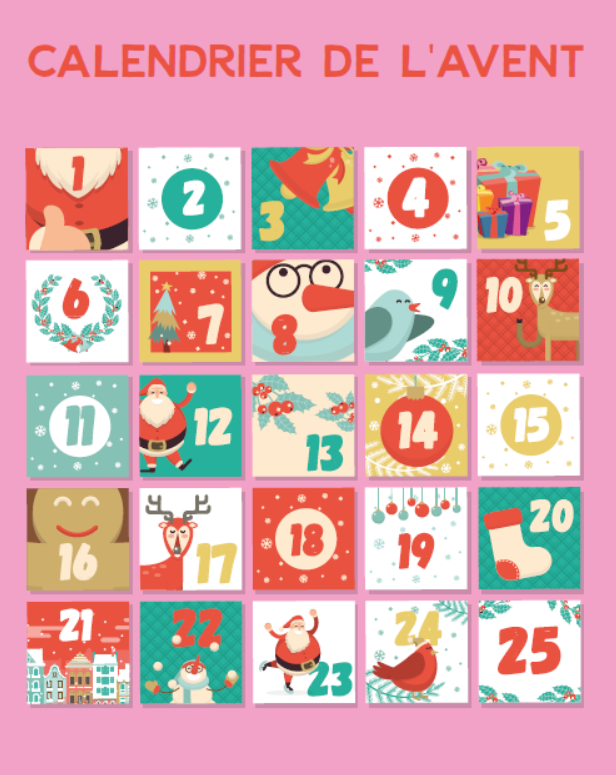 étiquettes gratuites pour calendrier de l'avent fait-maison diy
