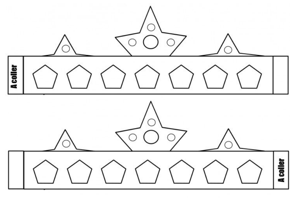 Couronne de roi avec diamants à imprimer