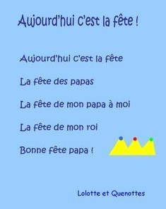 poème fête des pères
