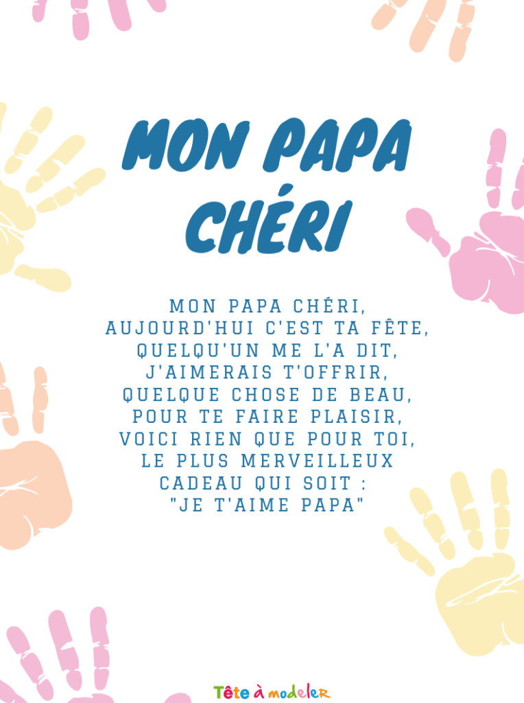 Po�mes pour papa � imprimer poemes FETE des PAPAS marrant drole