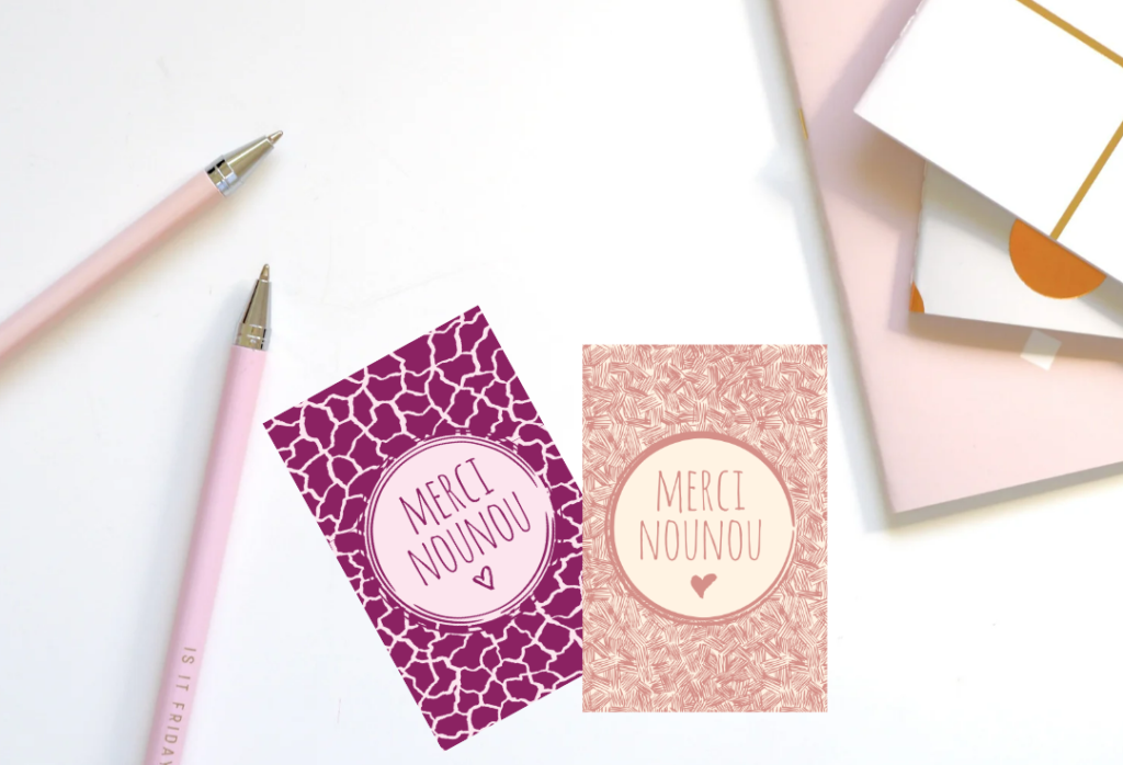 DIY cartes pour nounou
