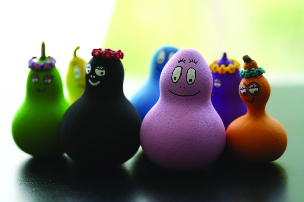 La famille Barbapapa en courges