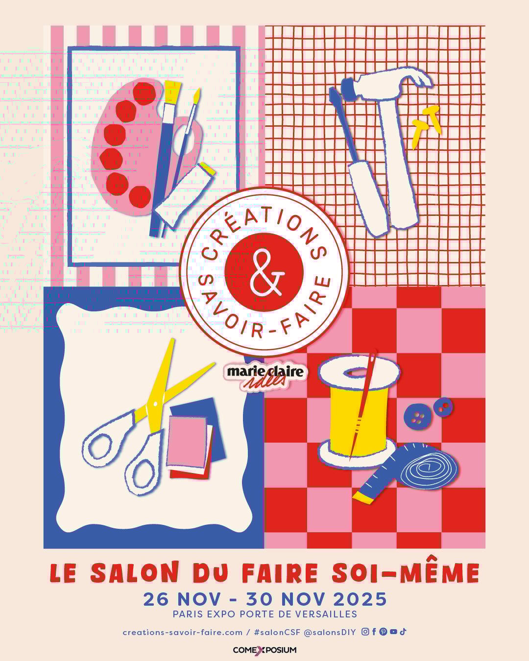 Rencontrez La Tribu des Idées au Salon Création & Savoir-Faire 2025 à Paris, salon du DIY et des loisirs créatifs.